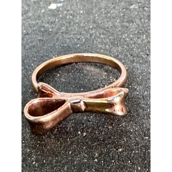 Kate Spade Gold Tone Bow Ring Size 8 Elegant Fashion Jewelry - Picture 11 of 11